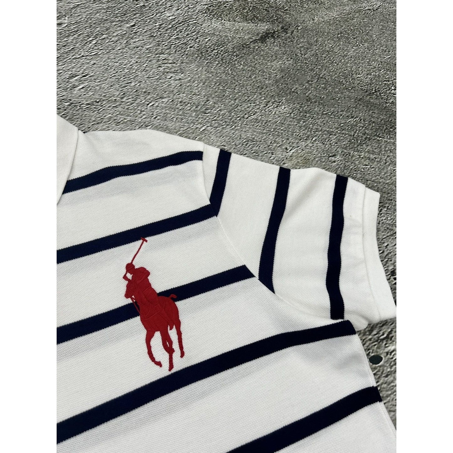 Chief Keef Polo Ralph Lauren vintage big pony white navy