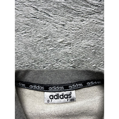 Adidas sweatshirt vintage big logo Y2K grey