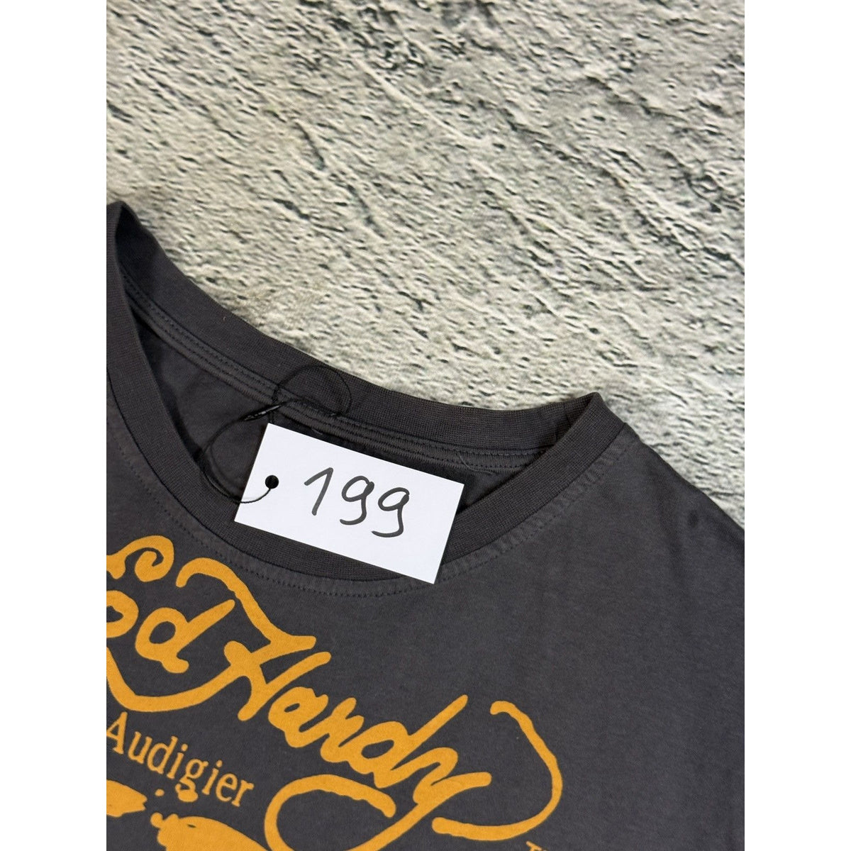 Ed Hardy Christian Audigier vintage gray t-shirt skull
