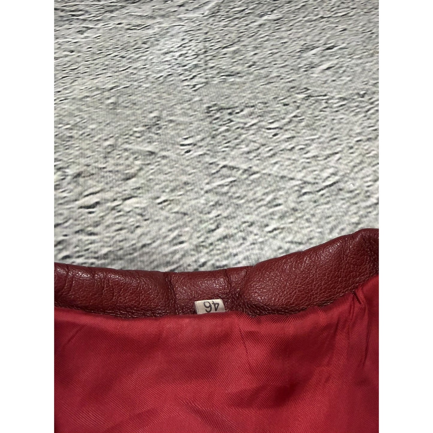 Red Rock Star Leather blazer Jacket vintage Y2K