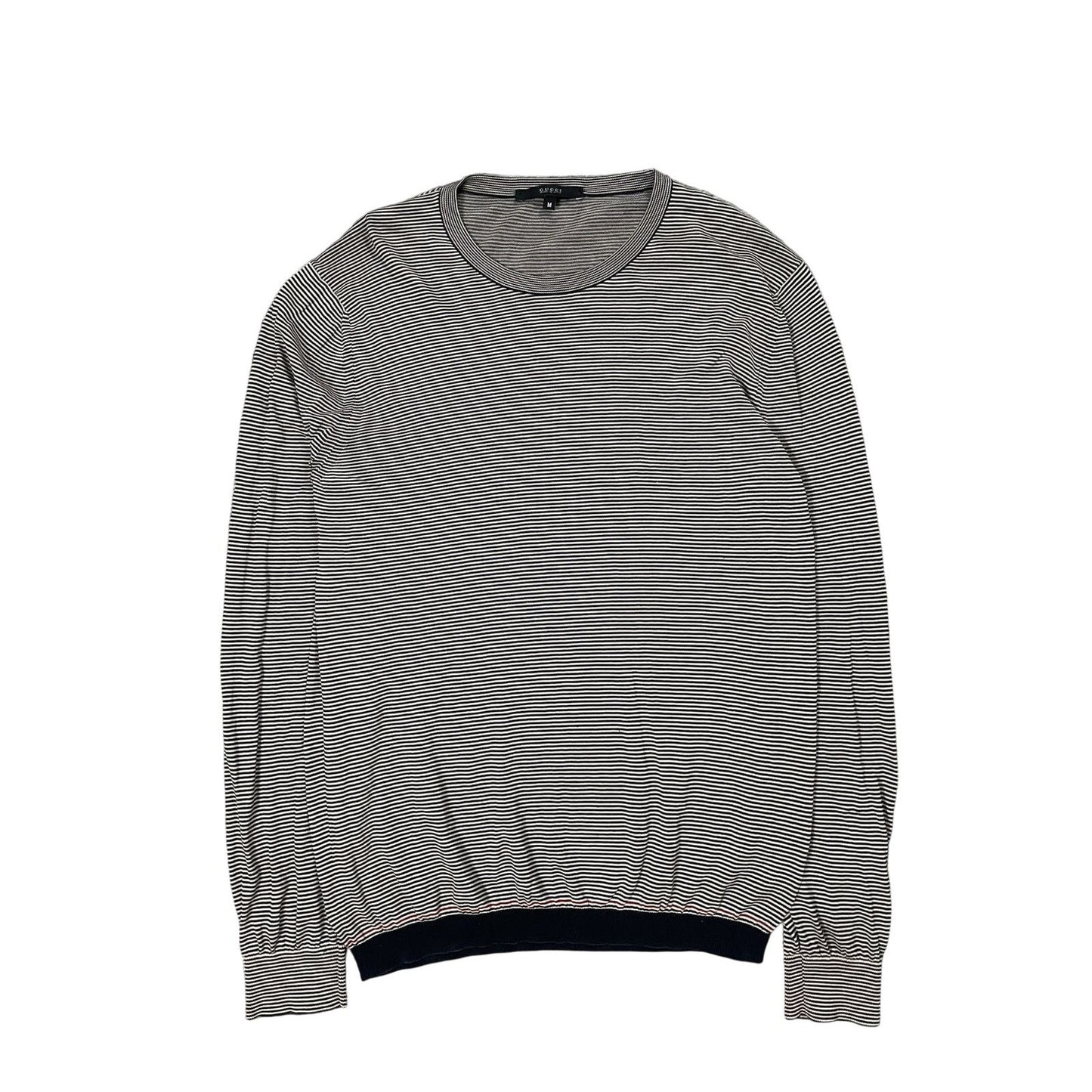 Gucci Sweater Vintage stripped white black knit