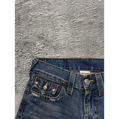 True Religion vintage jeans embroidery sunrise bootcut Y2K