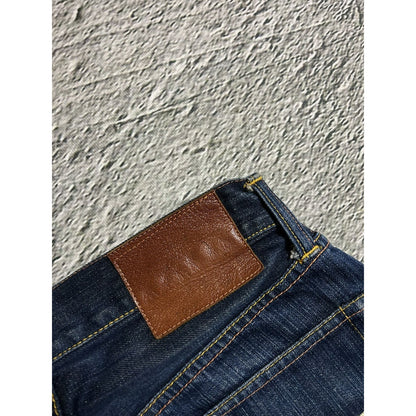 Evisu jeans daicock vintage selvedge navy big logo white