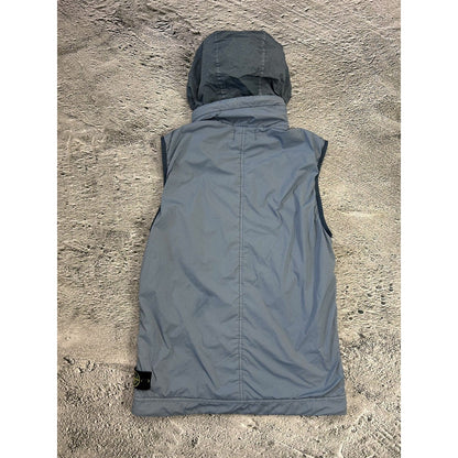 Stone Island vest baby blue gillet with badge