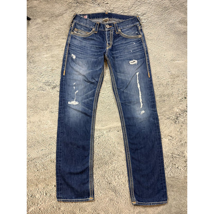 True Religion jeans gold stitching Y2K Geno Big QT