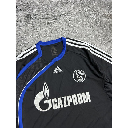 Schalke 04 2008/2009 vintage Adidas Jersey black Gazprom