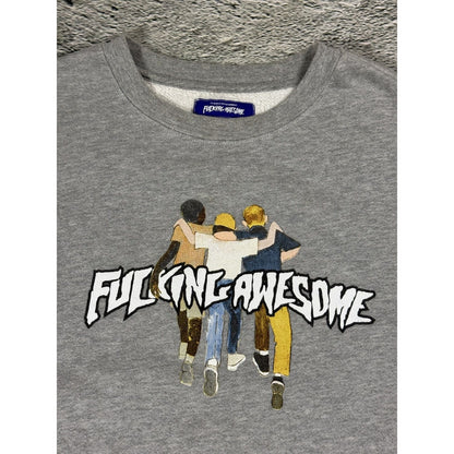 Fucking Awesome sweatshirt grey big logo made in USA