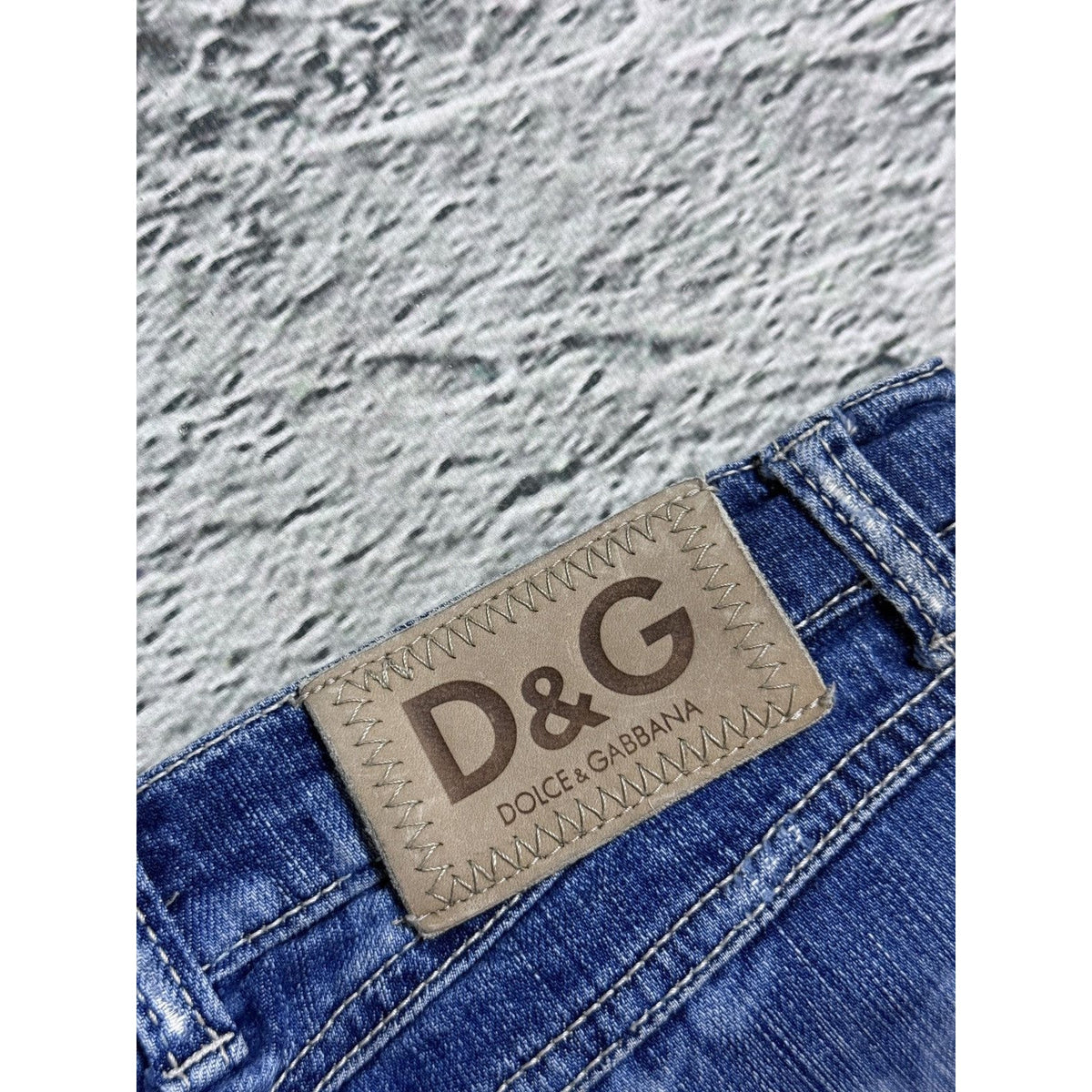 Dolce & Gabbana flared jeans painted DG Y2K