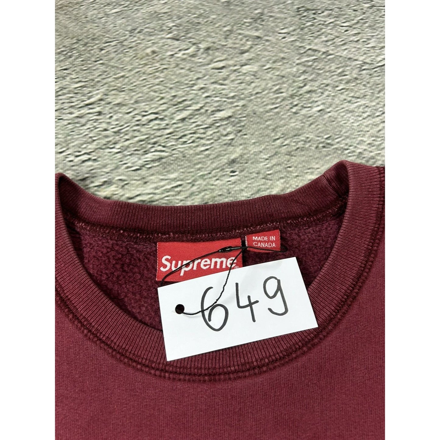 Supreme x Antihero Pope crewneck burgundy red SS16