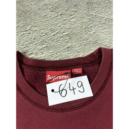 Supreme x Antihero Pope crewneck burgundy red SS16