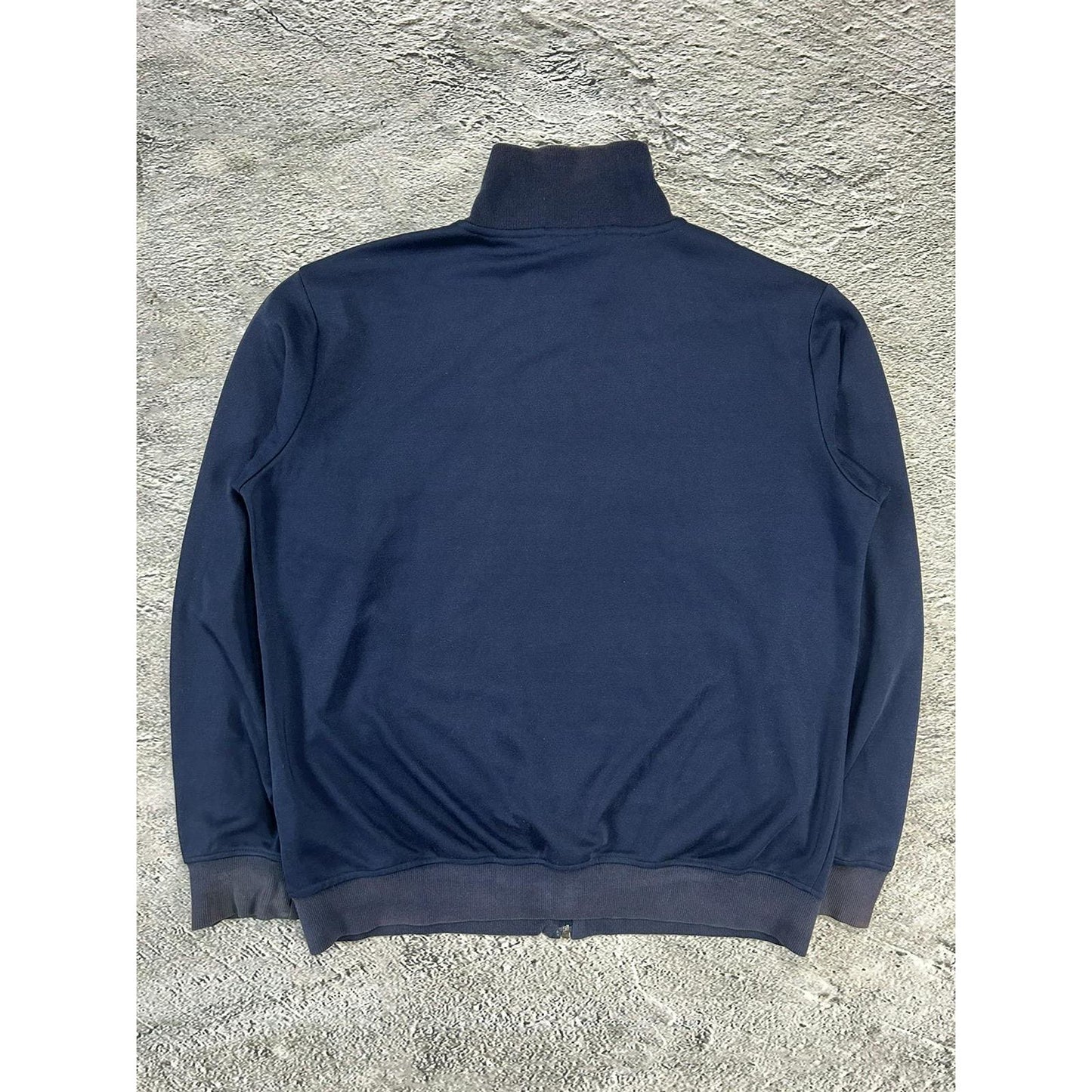 Adidas zip sweatshirt navy track jacket