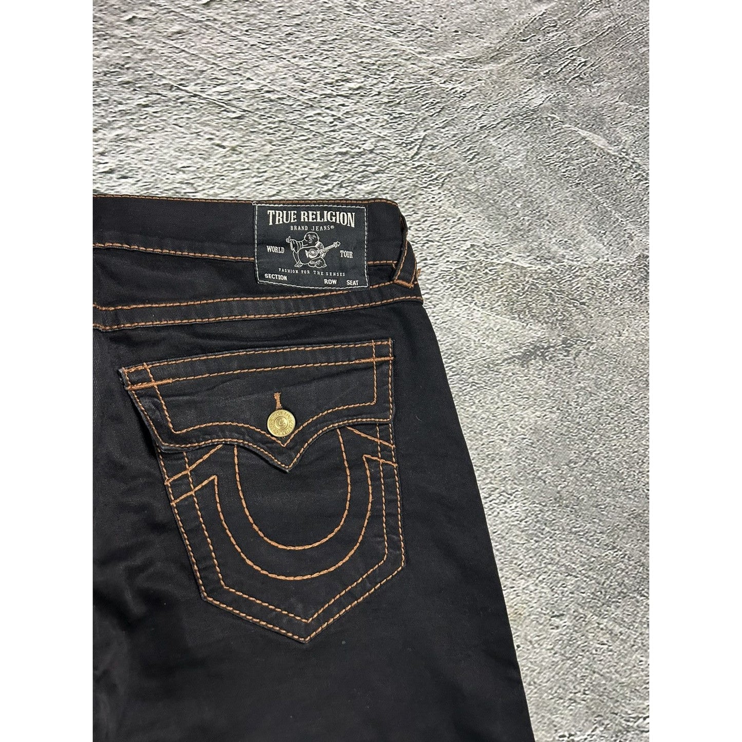 True Religion vintage black jeans denim pants Y2K Ricky