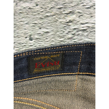 Evisu jeans daicock big logo yellow selvedge denim