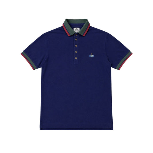Vivienne Westwood polo T-shirt navy green red small logo