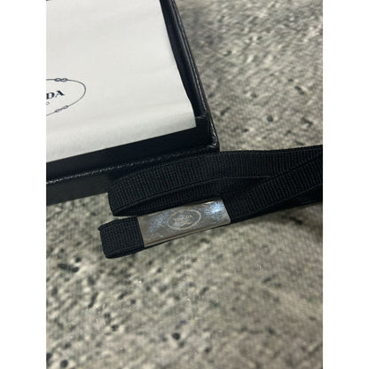 Prada leather cardholder black vintage small OG ALL