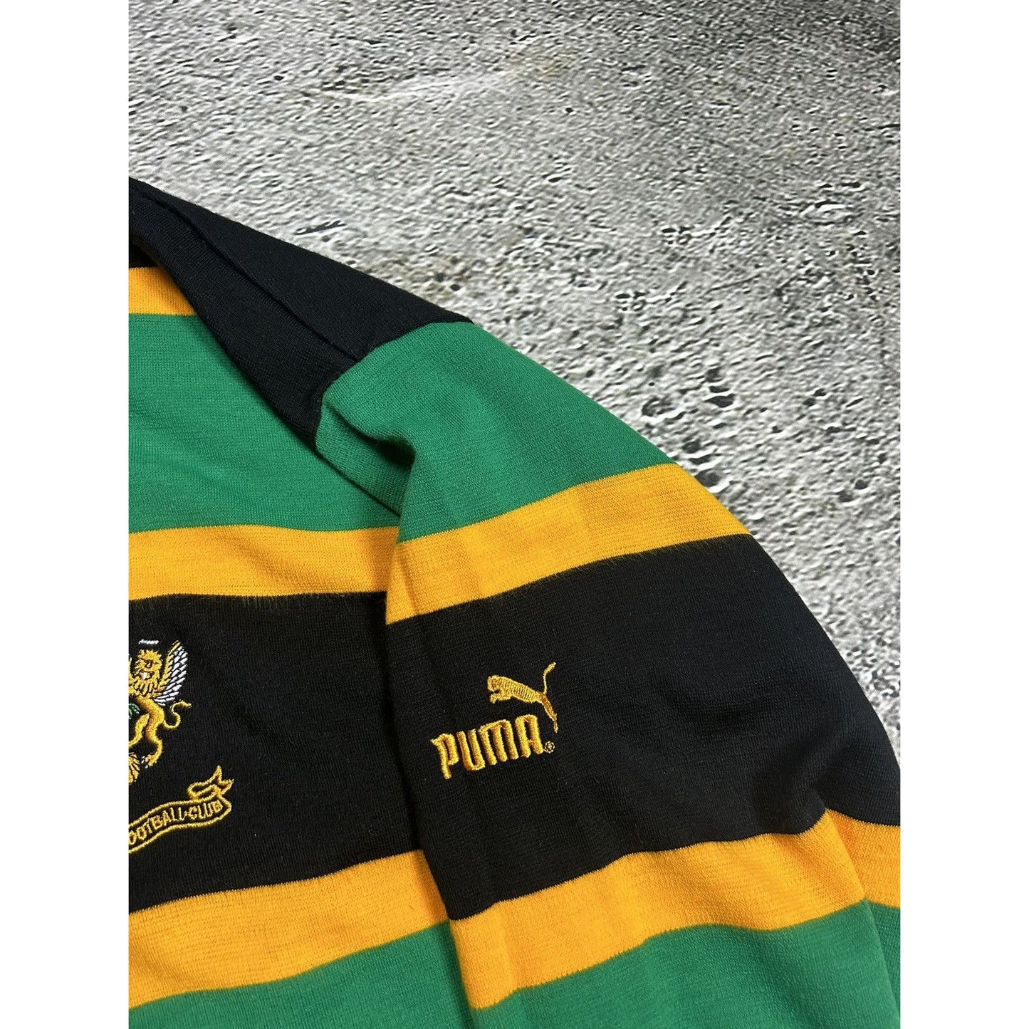 Puma Northampton FC Rugby Shirt jersey Jamaica 90s Carlsberg