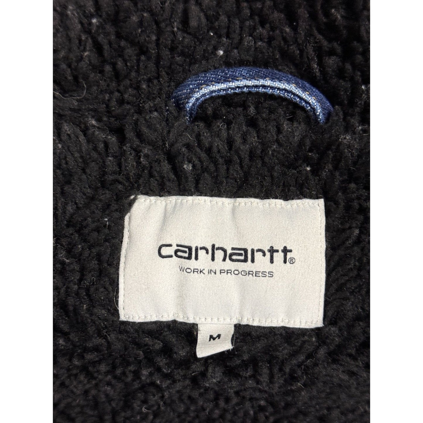 Carhartt Active Jacket Denim vintage blue sherpa