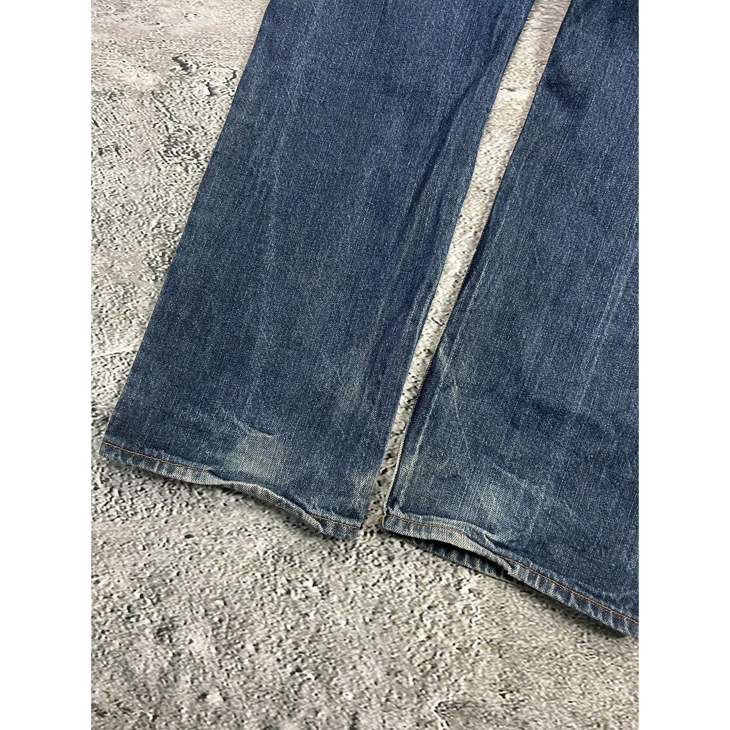 Pelle Pelle vintage navy jeans big logo Y2K