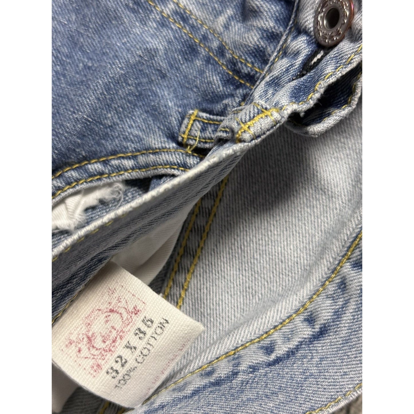 Evisu jeans tiger big logo gold selvedge denim Japan