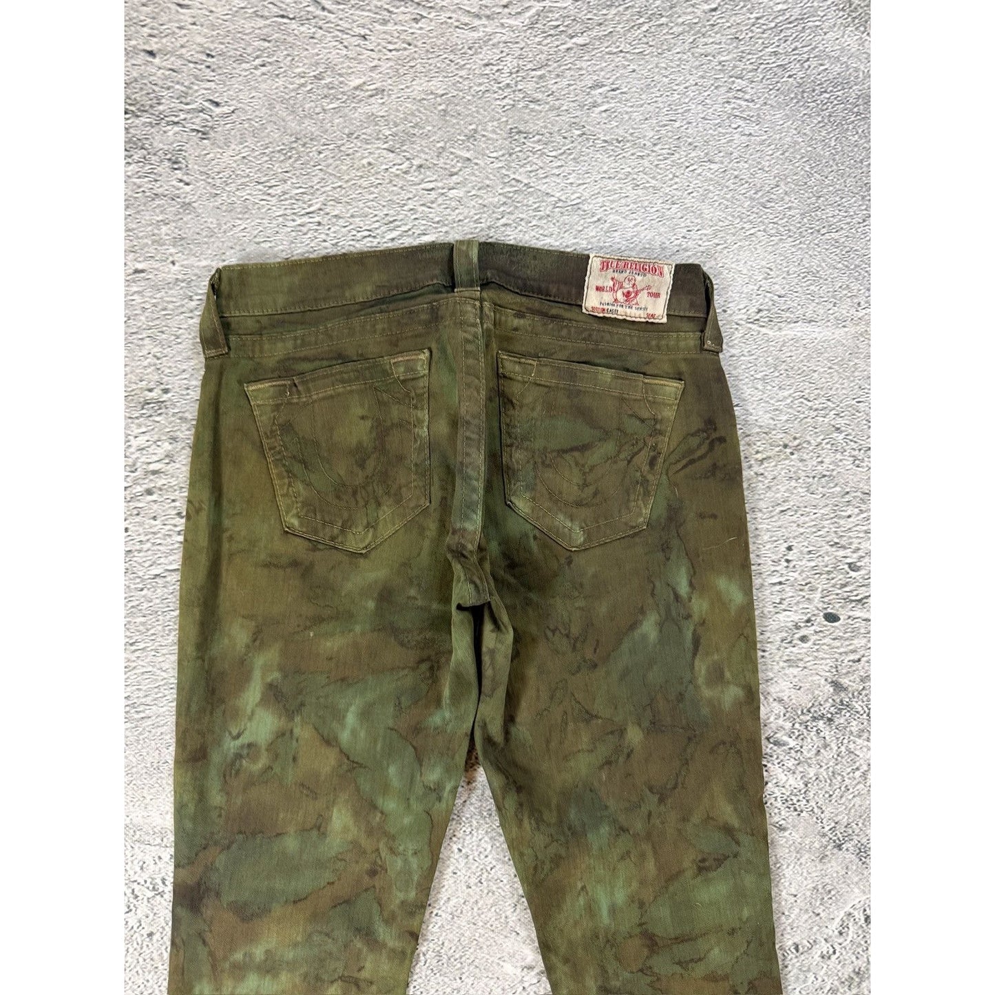 True Religion vintage camo jeans slim Casey skinny