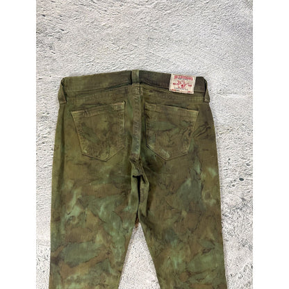 True Religion vintage camo jeans slim Casey skinny