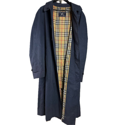 Burberrys coat navy vintage nova check Burberry