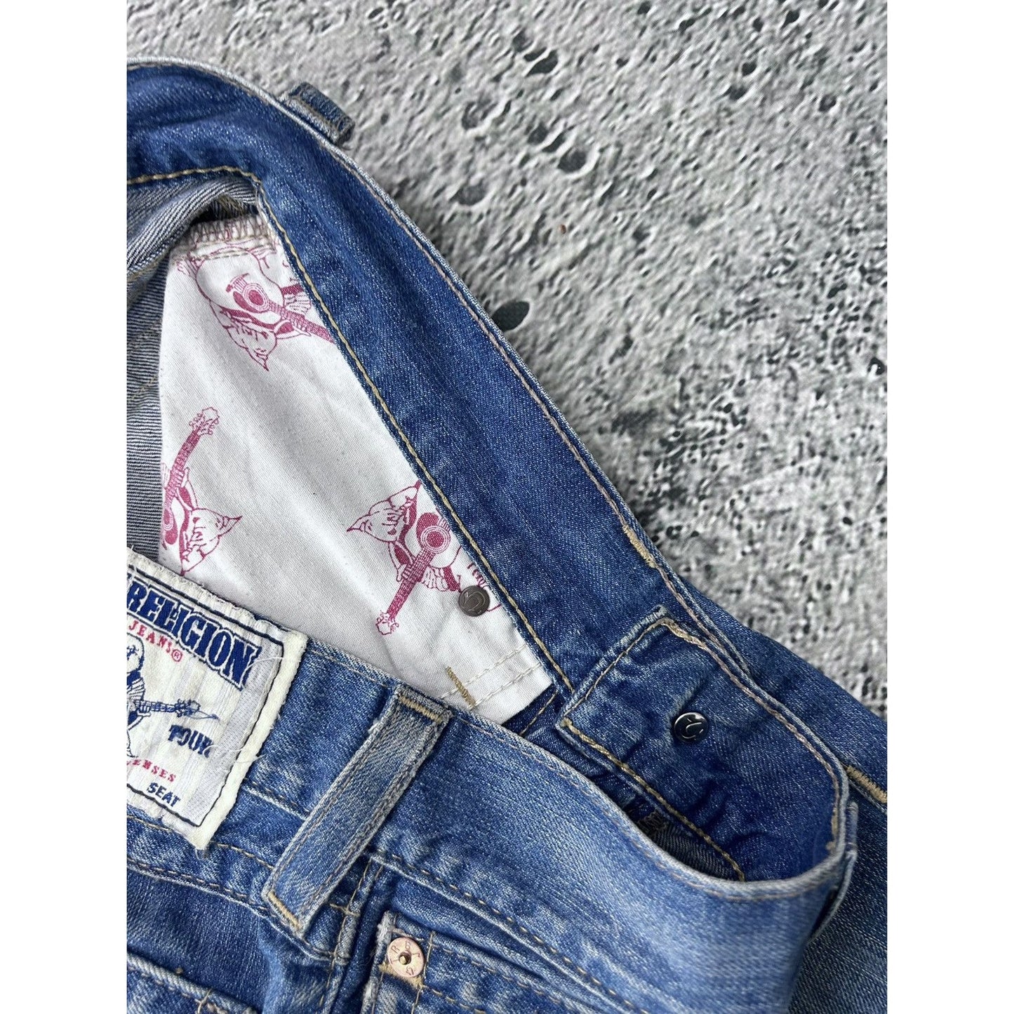 True Religion jeans vintage denim pants straight