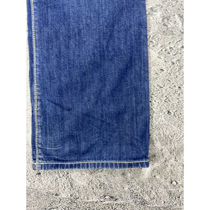 Robins jeans blue jeans straight Y2K blue brown