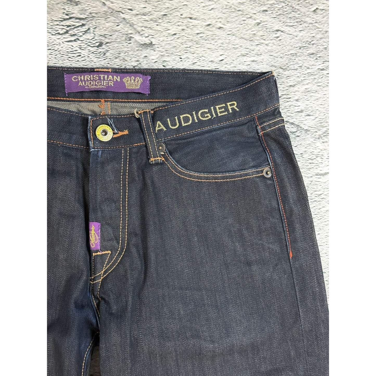 Ed Hardy Christian Audigier vintage jeans big logo pants