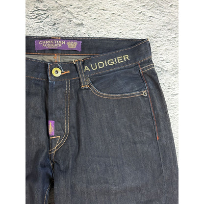 Ed Hardy Christian Audigier vintage jeans big logo pants