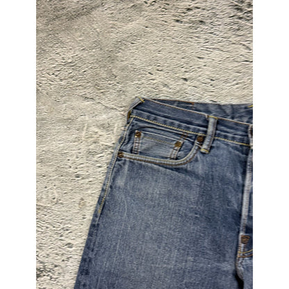 Evisu jeans vintage embroidery seagull logo selvedge denim