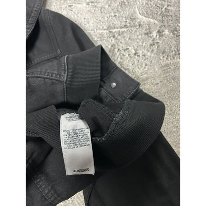 True Religion denim jacket black hooded