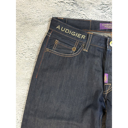 Ed Hardy Christian Audigier vintage jeans big logo pants