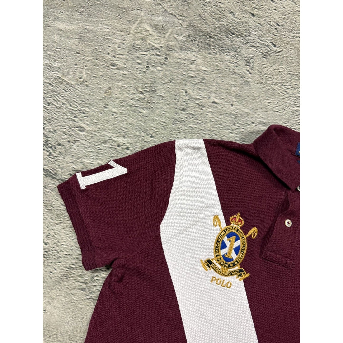 Chief Keef Polo Ralph Lauren T-shirt burgundy red