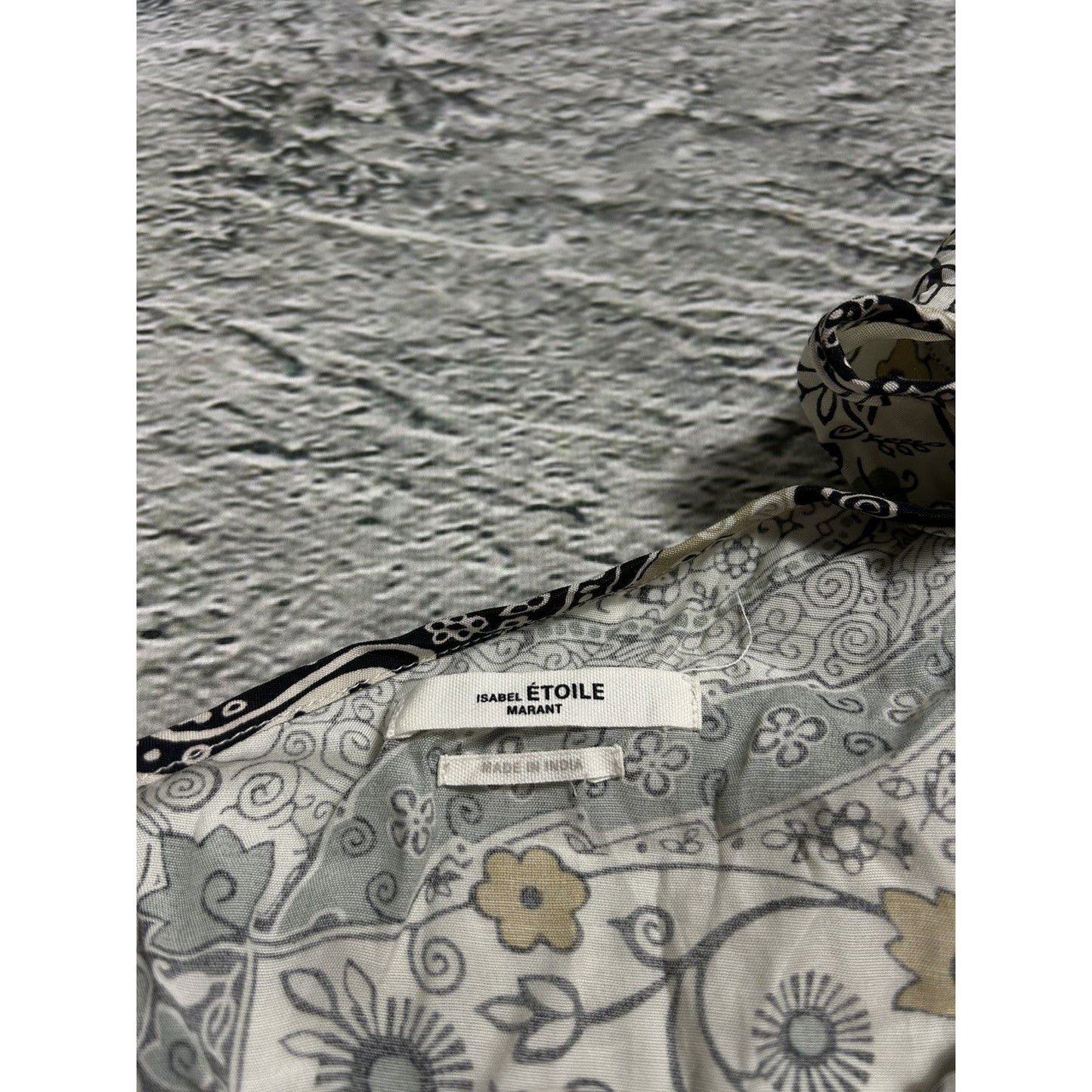 Isabel Marant Étoile beige green floral set skirt + top