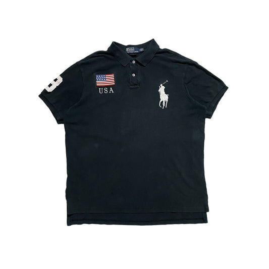 Chief Keef Polo Ralph Lauren USA polo T-shirt black big pony