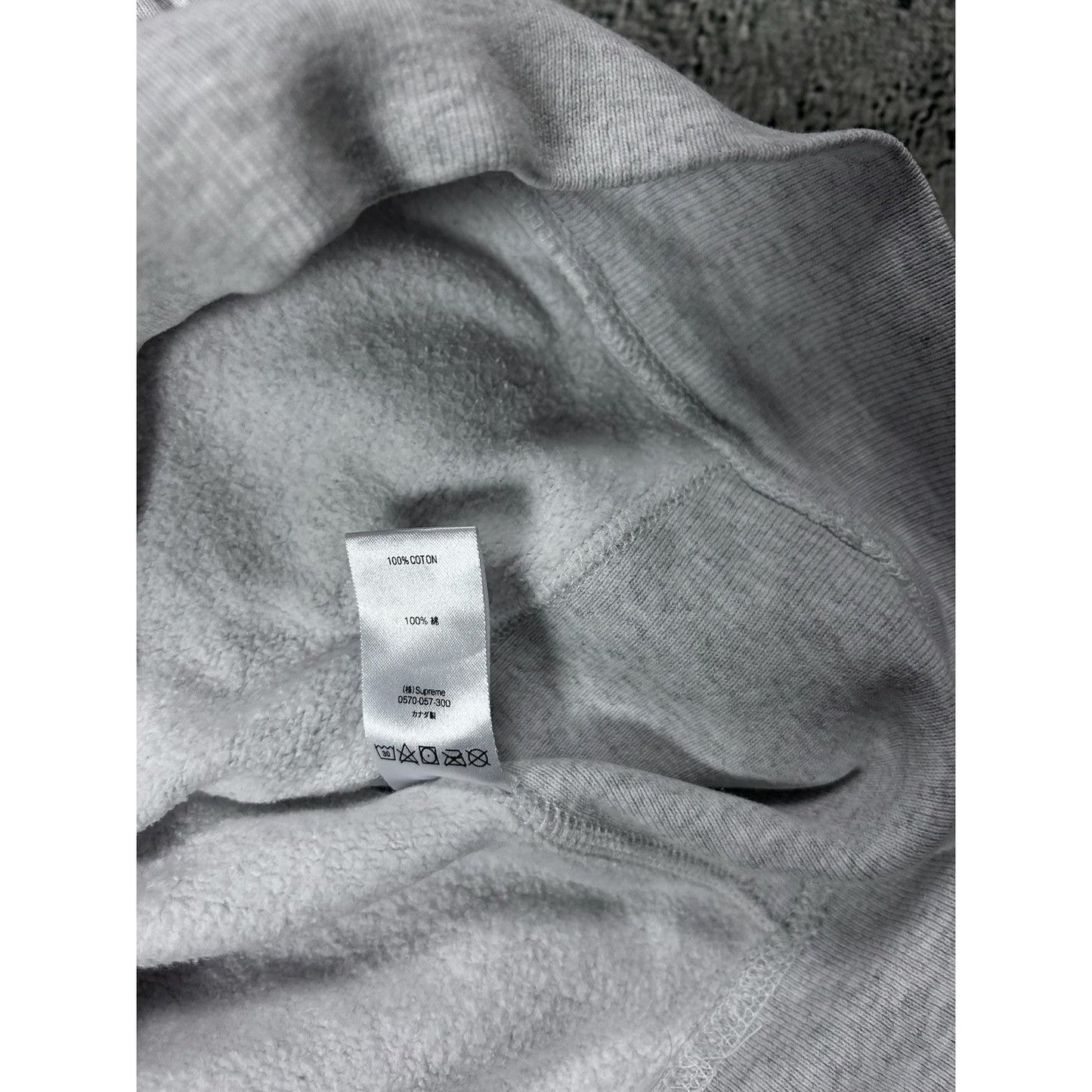 Supreme hoodie SS19 “Classic Ad” Hooded Sweatshirt Gray