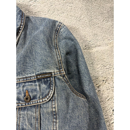 Dolce & Gabbana D&G denim jacket blue Red Lining