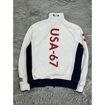 Chief Keef Polo Ralph Lauren zip sweatshirt white USA