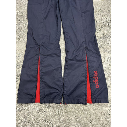 Adidas vintage navy red nylon track pants bootcut 2000s