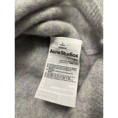 Acne Studios mohair sweater grey purple green