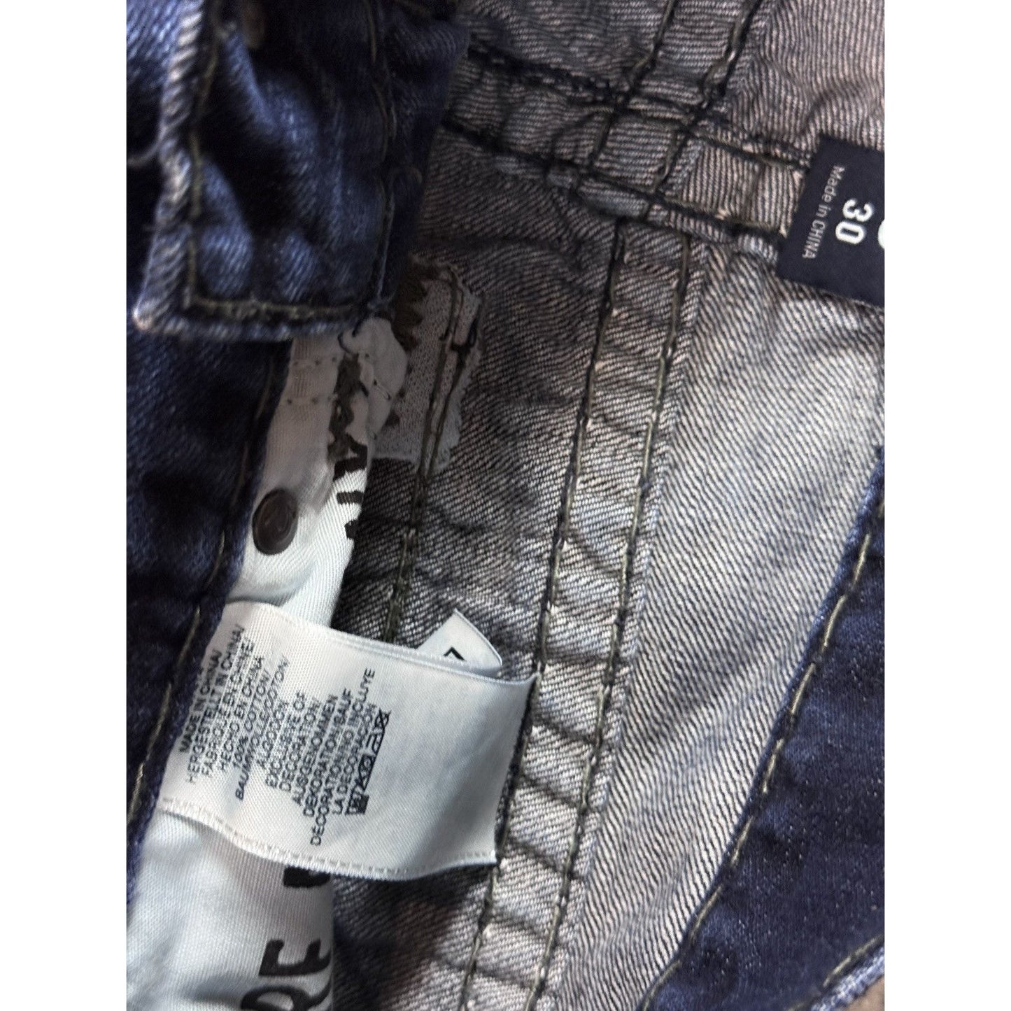True Religion blue jeans dark horseshoe logo Y2K Rocco