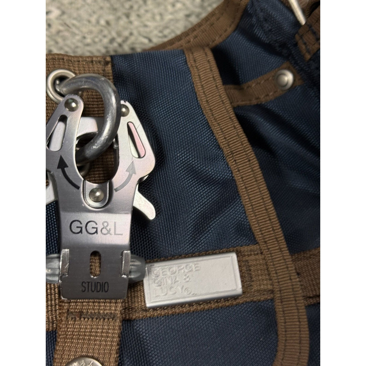 George Gina & Lucy mini bag navy brown Y2K GGL sweetly sweety