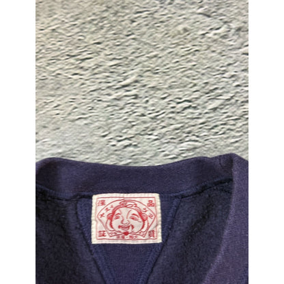 Evisu sweatshirt vintage navy big logo spell out white