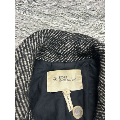 Isabel Marant Etoile wool coat tweed oversized