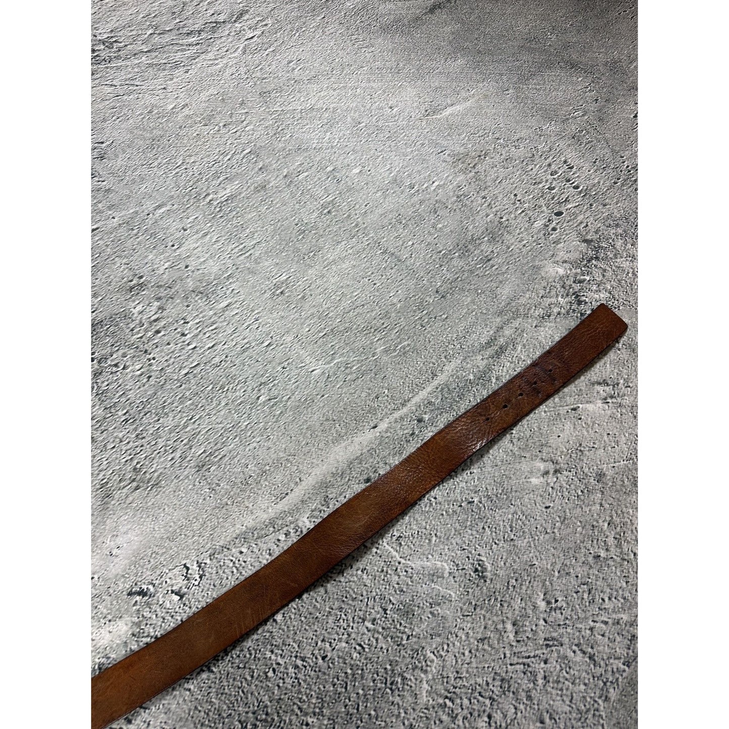 Diesel leather belt big buckle Y2K brown