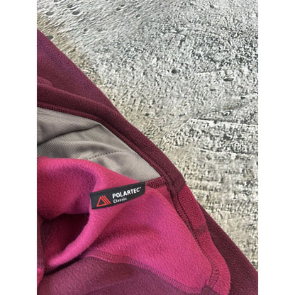 The North Face fleece hoodie vintage pink halfzip