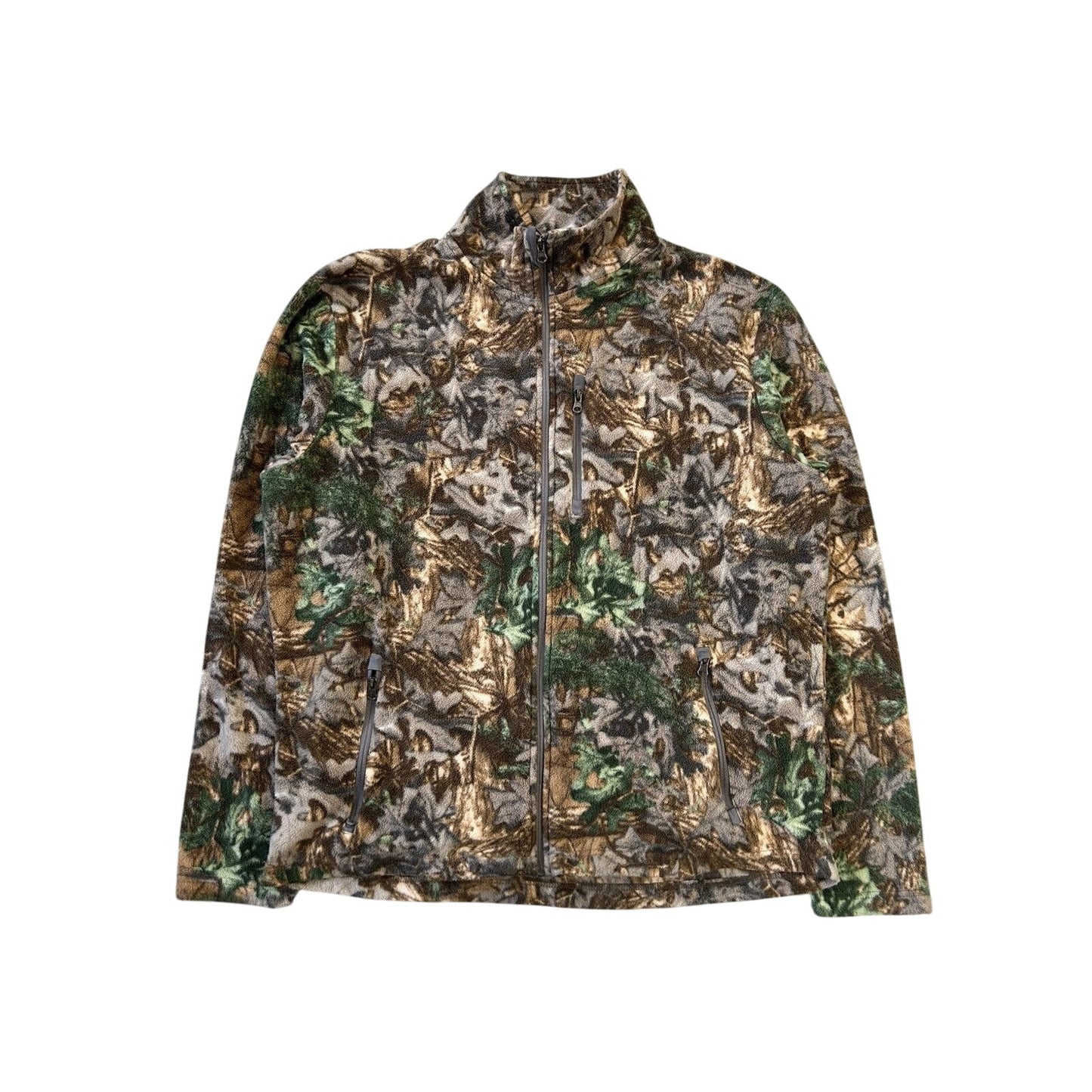 Realtree Camouflage fleece sweatshirt full zip vintage