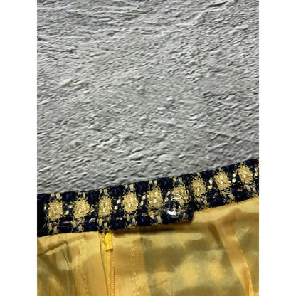 Escada vintage suit wool set blazer + skirt yellow