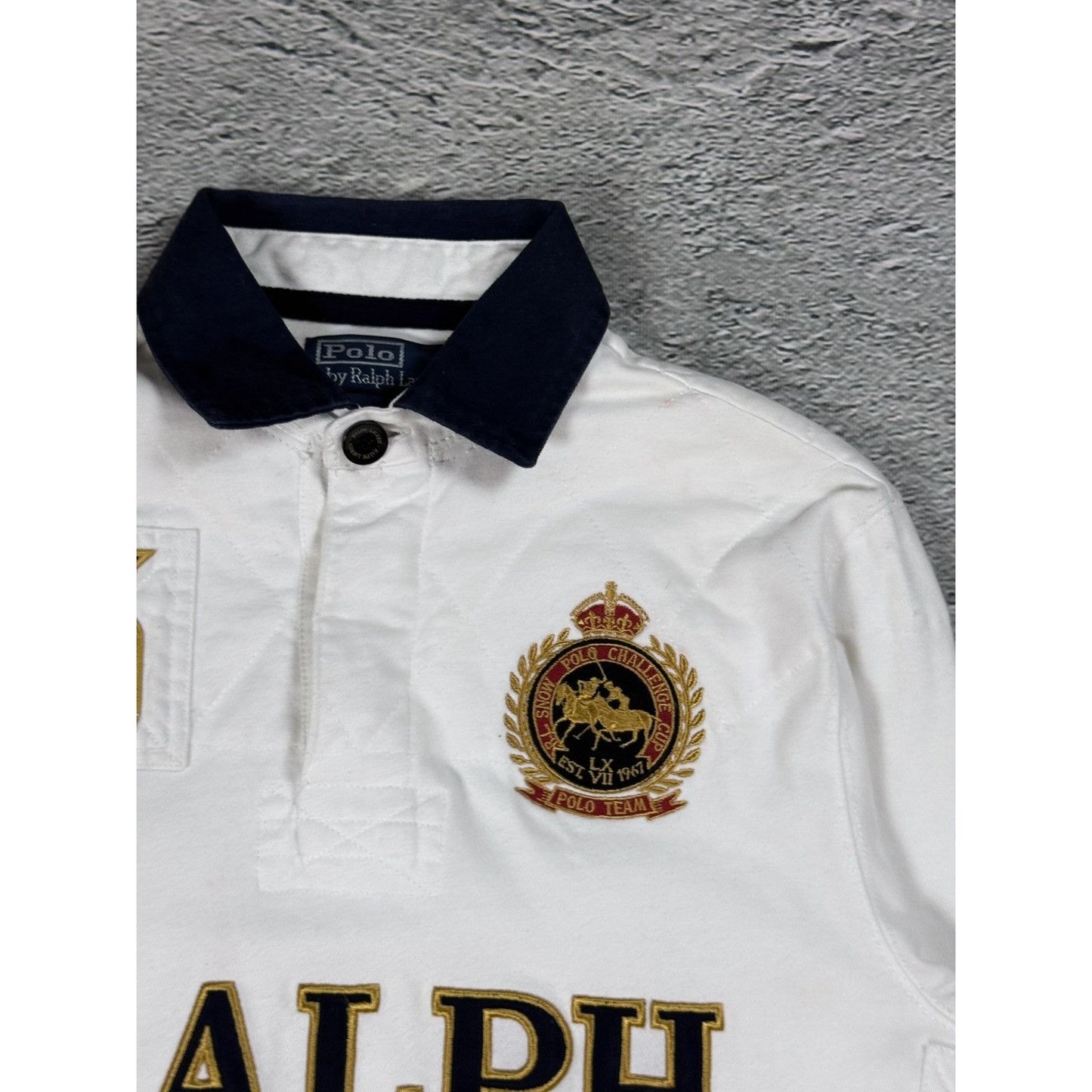 Chief Keef Polo Ralph Lauren longsleeve big logo White